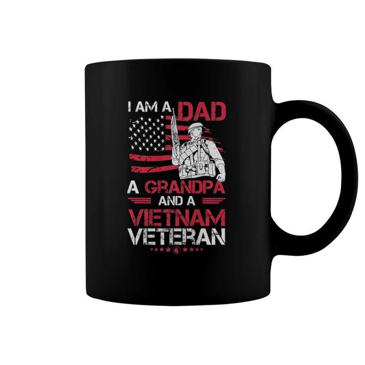I Am A Dad A Grandpa And A Vietnam Veteran Gift For Grandpas Coffee Mug