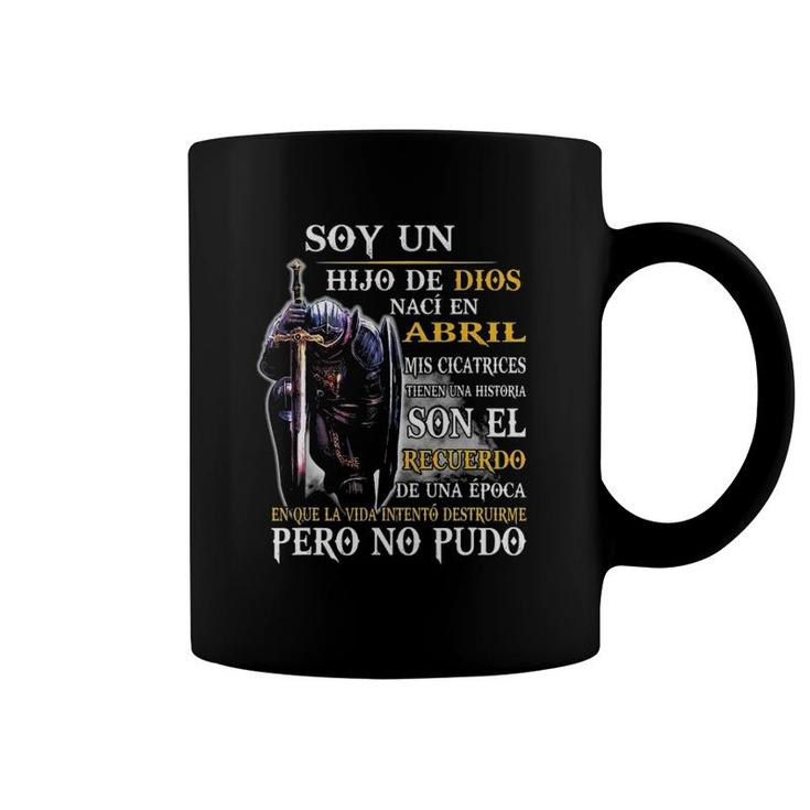 I Am A Son Of God Born In April My Scars Have A Story Coffee Mug