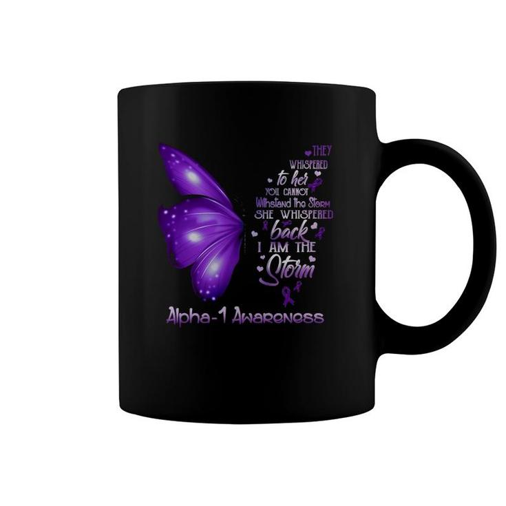 I Am The Storm Alpha-1 Awareness Butterfly Coffee Mug