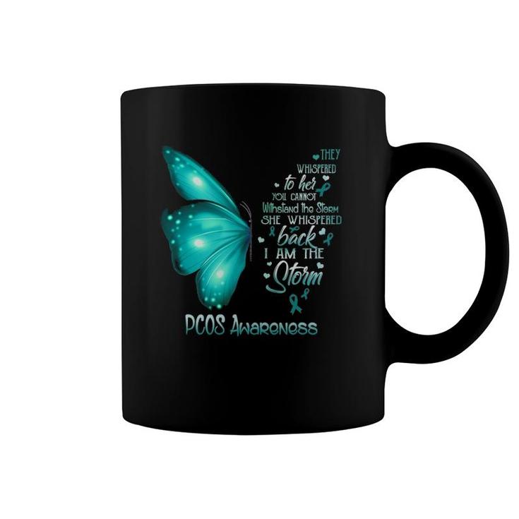 I Am The Storm Pcos Awareness Butterfly Coffee Mug