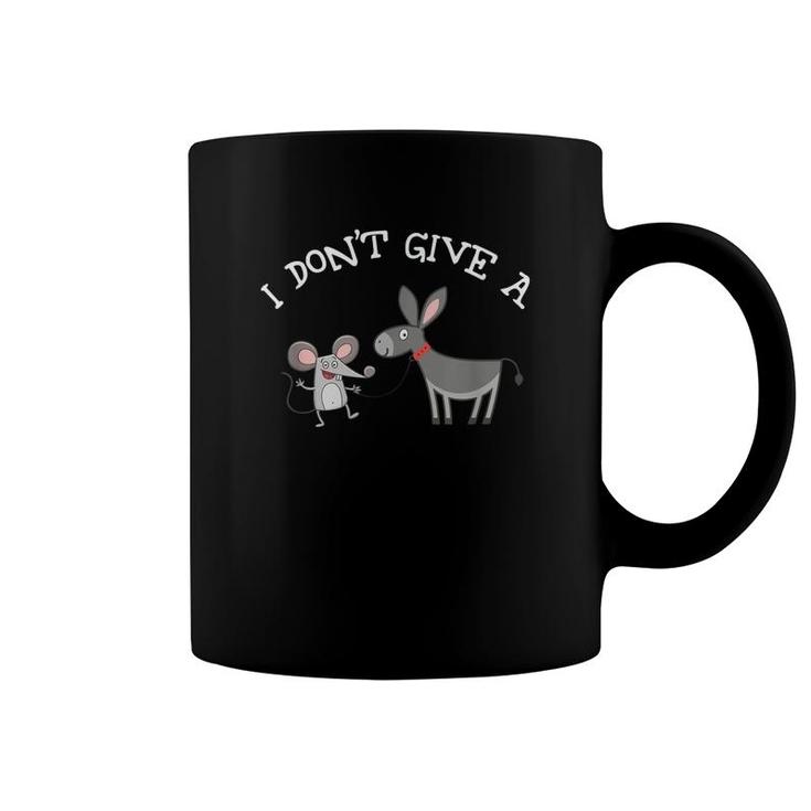 I Don't Give A Rats Ass Funny Novelty Mouse And Donkey Shirt