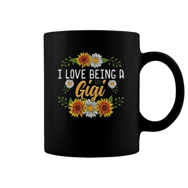 I Love Being A Gigi  Sunflower Mother's Day Gifts Coffee Mug