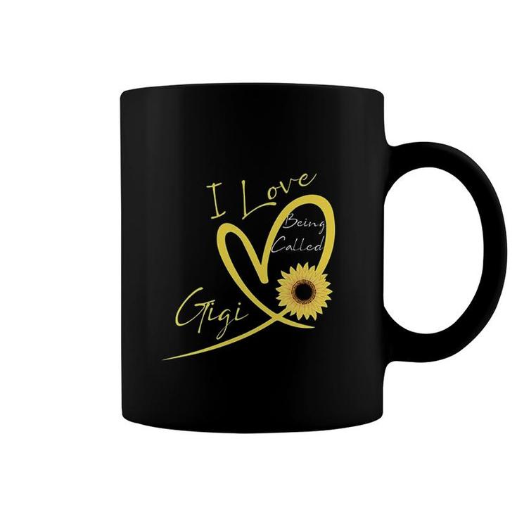 I Love Being Called Gigi Sunflower Heart Coffee Mug
