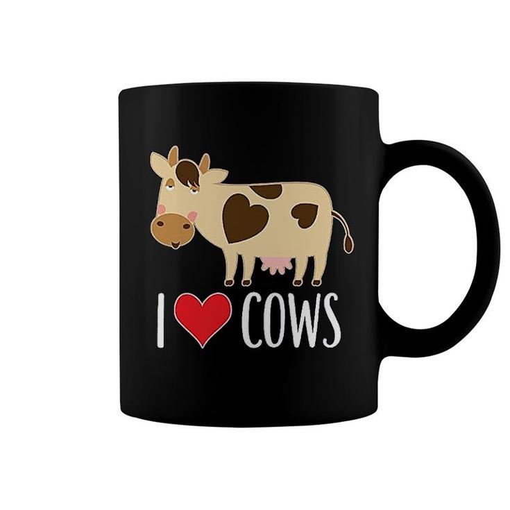 I Love Cows Dairy Farmer Coffee Mug