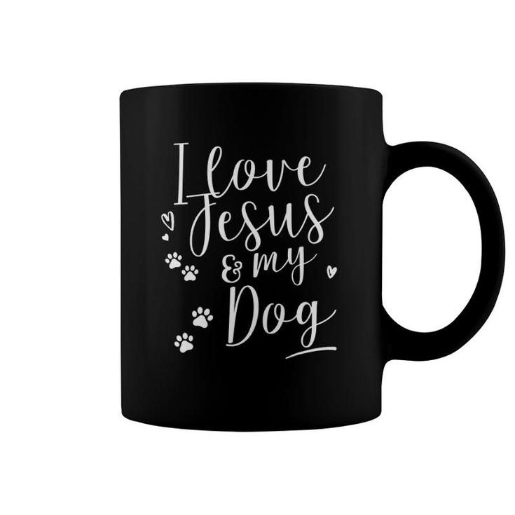 I Love Jesus And My Dog Coffee Mug
