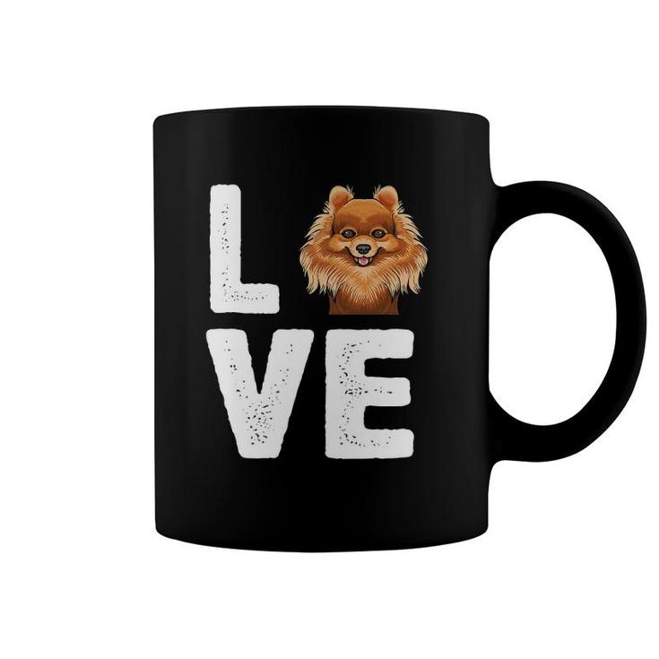 I Love My Pomeranian  Cute Pomeranian Coffee Mug