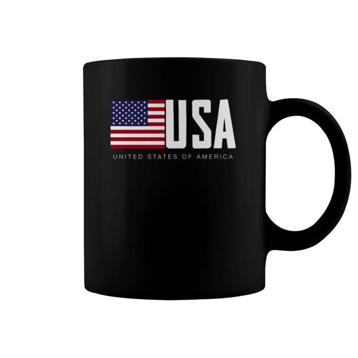 I Love Usa, Enjoy Cool Usa United States Of America Flag Coffee Mug