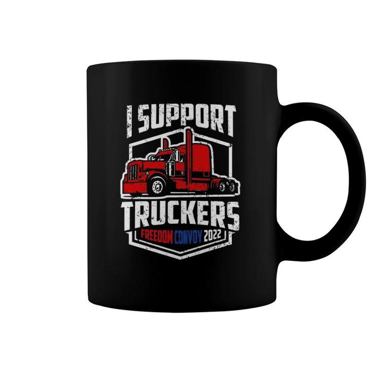I Support Canadian Truckers Tee Freedom Convoy 2022 Ver2 Coffee Mug