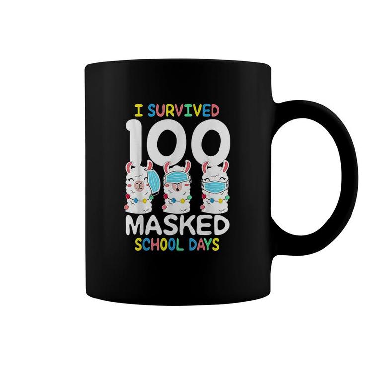 I Survived 100 School Days Llama Coffee Mug
