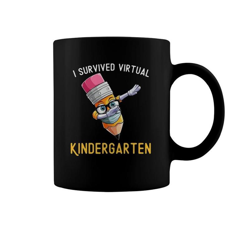 I Survived Virtual Kindergarten Graduation Class Of 2021 Ver2 Coffee Mug