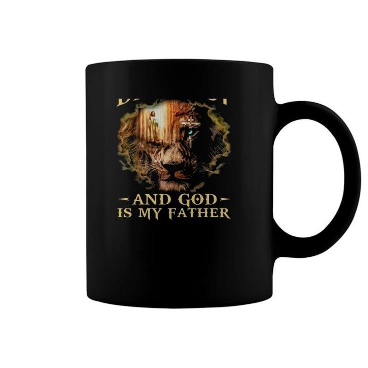 I Took A Dna Test And God Is My Father Jesus Cross Lion Christian Gift Coffee Mug