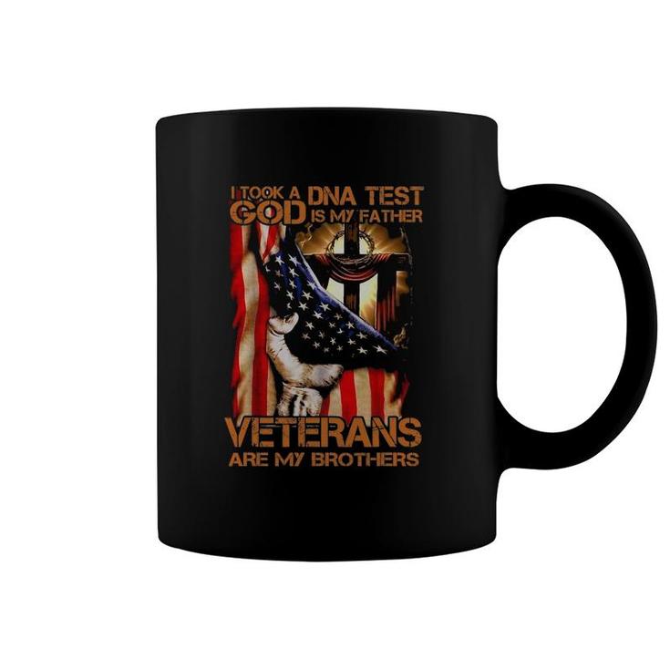 I Took A Dna Test God Is My Father Veterans Are My Brothers Coffee Mug