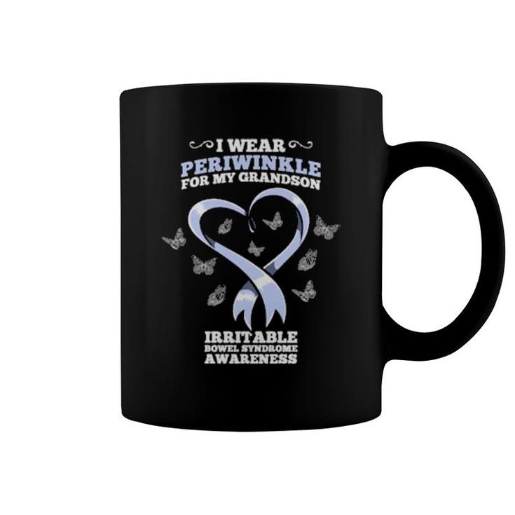 I Wear Periwinkle Grandson Ibs Awareness  Coffee Mug