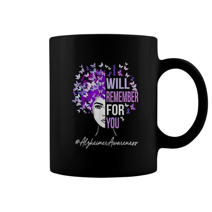 I Will Remember For You Purple Butterfly Coffee Mug