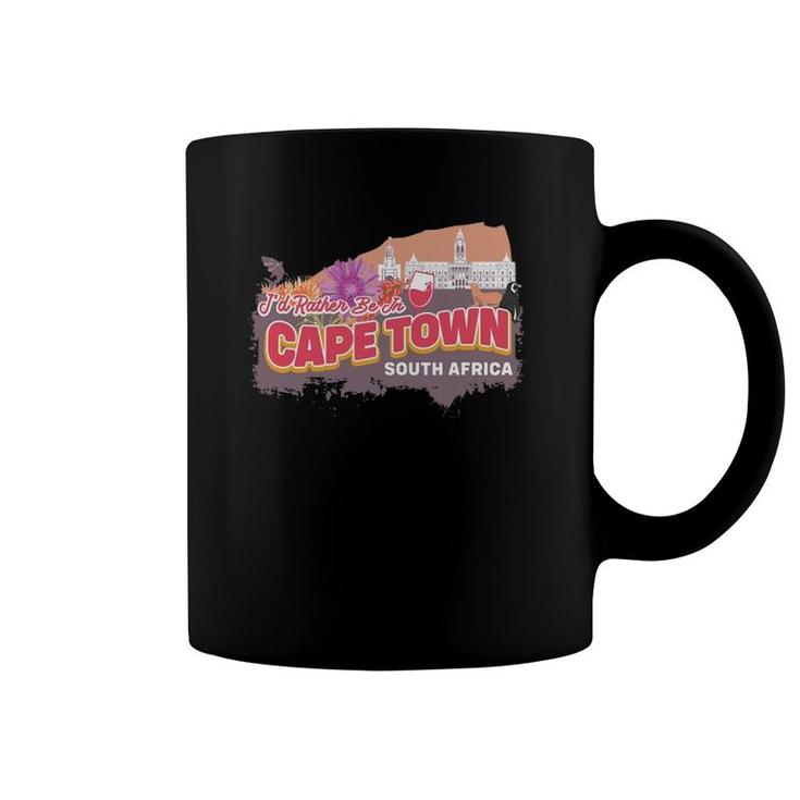 I'd Rather Be In Cape Town South Africa Vintage Souvenir Coffee Mug