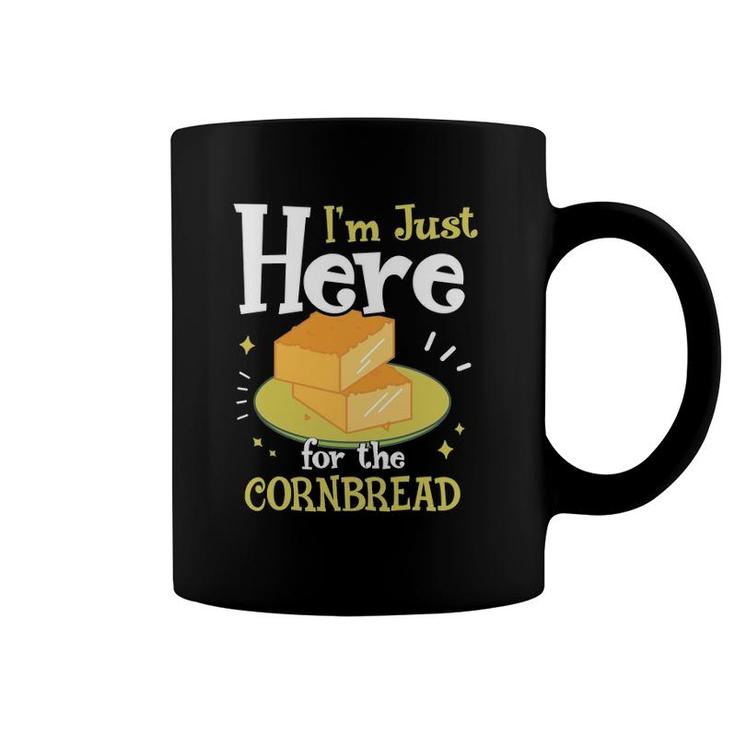 I'm Just Here For The Cornbread Funny Gluten Free Food Gift Coffee Mug