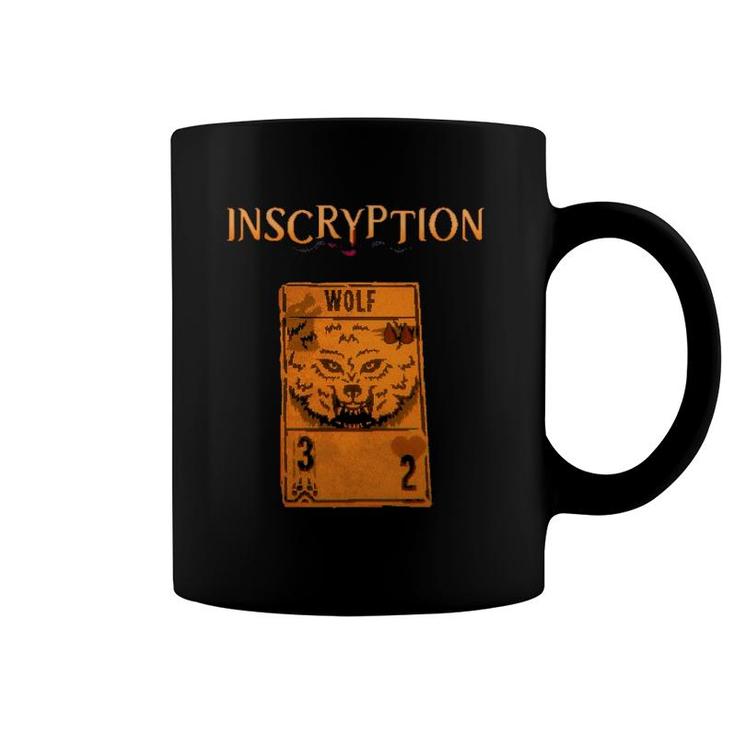 Inscryption Psychological Wolf Card Game Halloween Scary Coffee Mug