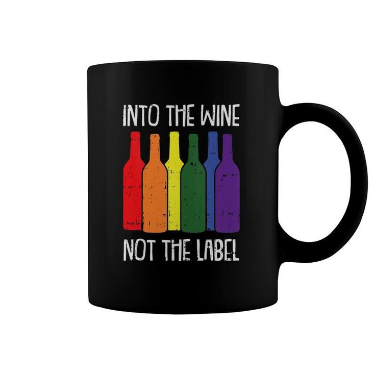 Into The Wine Not The Label Gay Pride Funny Drinking Lgbt-Q  Coffee Mug