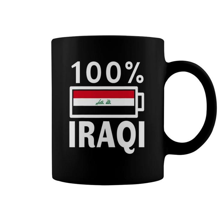 Iraq Flag 100 Iraqi Battery Power Tee Coffee Mug