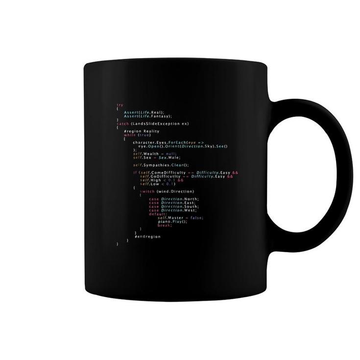 Is This The Real Life Coding Programming Coffee Mug