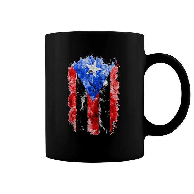 Isla Del Encanto Puerto Rico Pride Boricua Pr Flag Tee  Coffee Mug