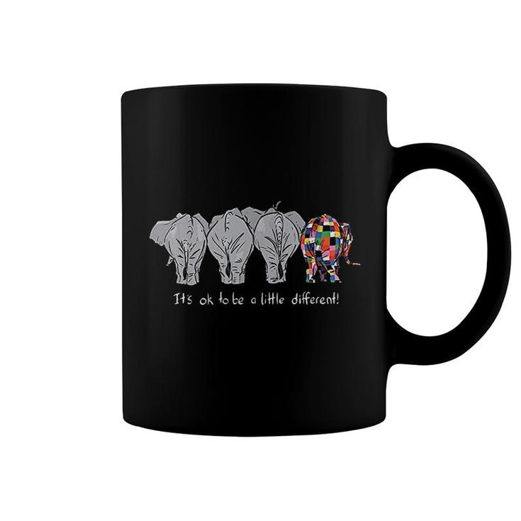 It Is Ok To Be A Little Different  Elephant Coffee Mug