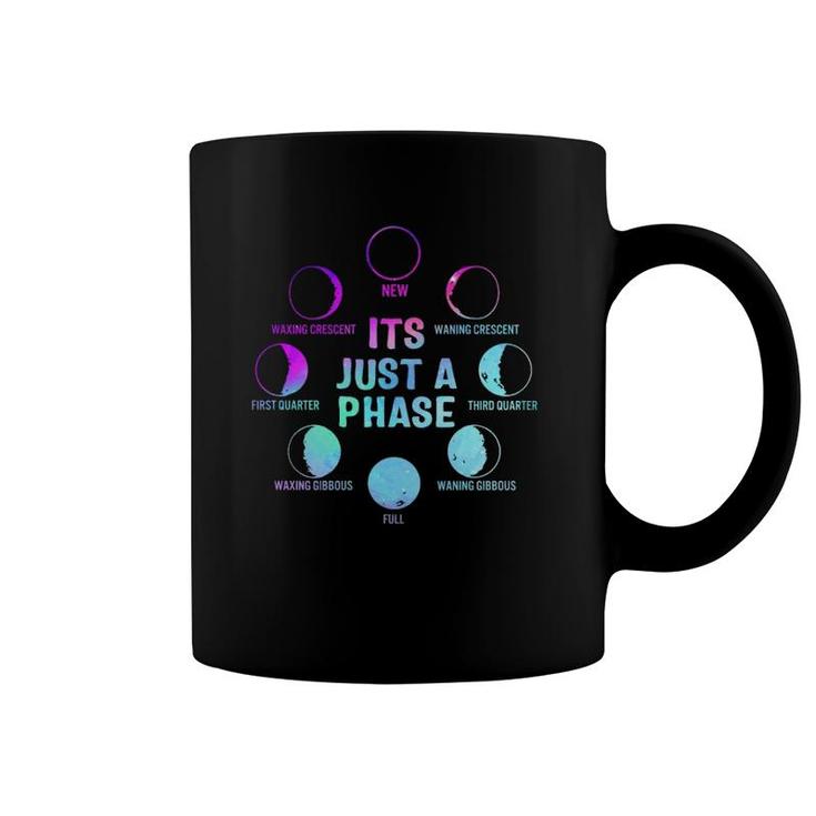 It's Just A Phase Celestial Moon Lunar Cycle Astronomy Kids Coffee Mug