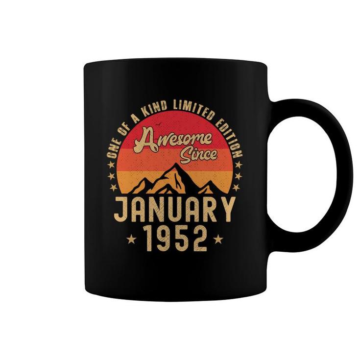January 1952 Awesome Since Vintage Birthday  Coffee Mug