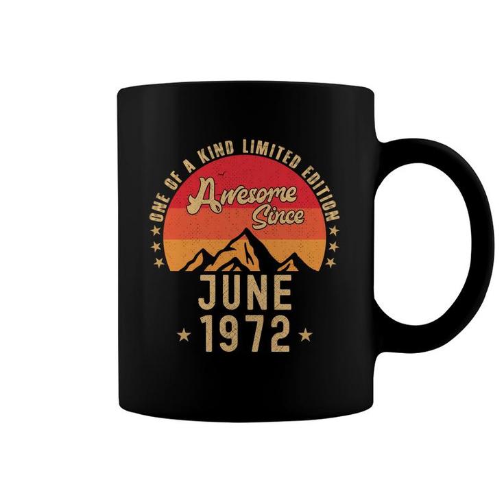 June 1972 Awesome Since Vintage Birthday Coffee Mug