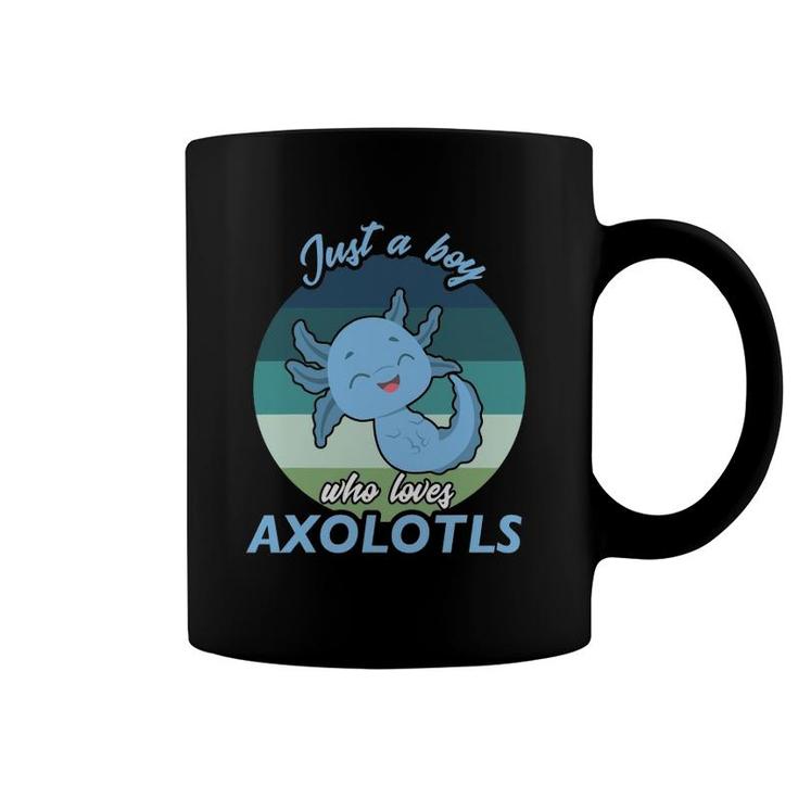 Just A Boy Who Loves Axolotl Coffee Mug