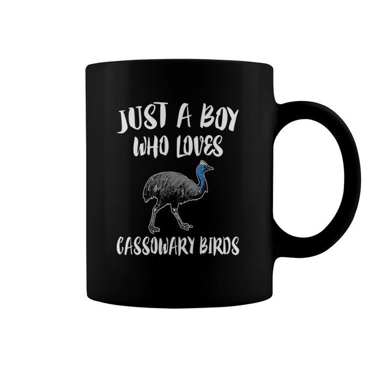 Just A Boy Who Loves Cassowary Birds Gift Coffee Mug