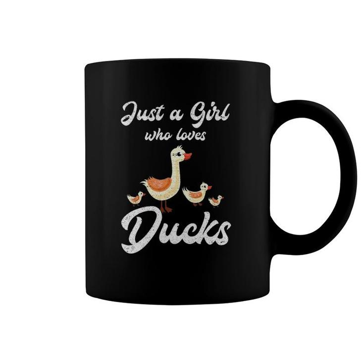 Just A Girl Who Loves Ducks Cute Animal Bird Goose Coffee Mug