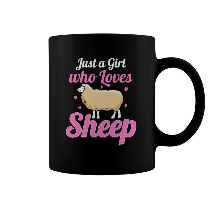 Just A Girl Who Loves Sheep  Coffee Mug