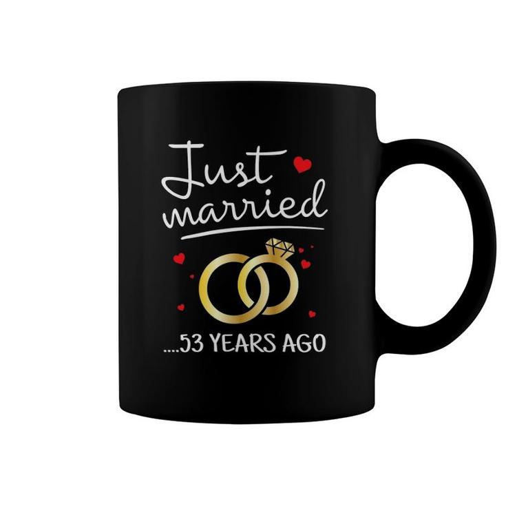 Just Married 53 Years Ago Funny Couple 53Rd Anniversary Gift Coffee Mug