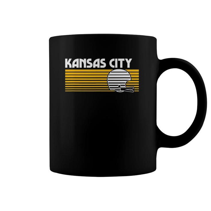 Kansas City Football Helmet Retro Game Day Coffee Mug