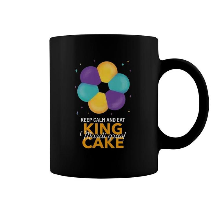 Keep Calm And Eat King Cake Mardi Gras Coffee Mug