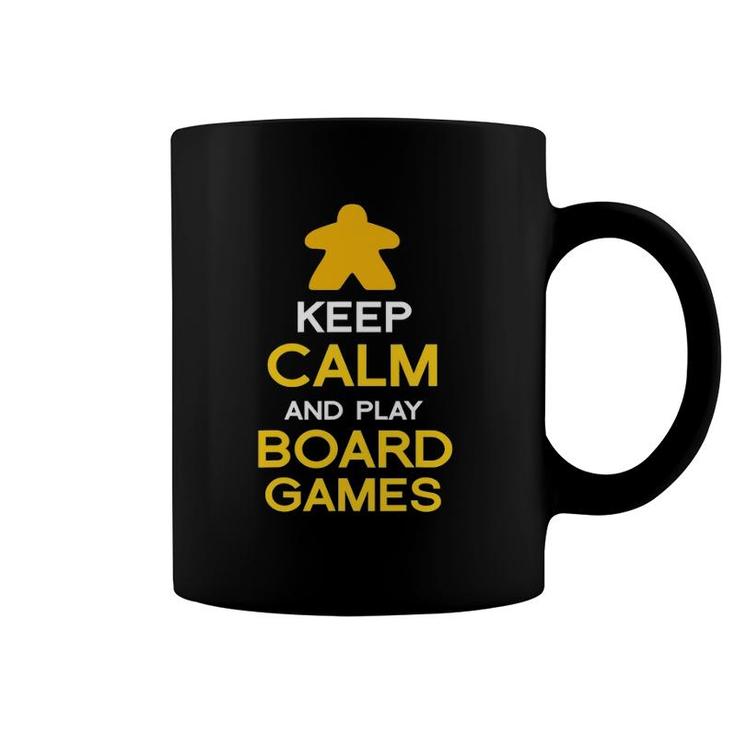 Keep Calm And Play Board Games Board Gaming Gift Coffee Mug