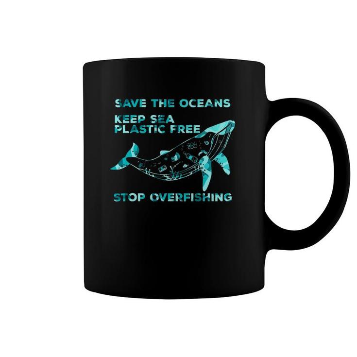 Keep Sea Plastic World Environment Day Overfishing Activist Coffee Mug