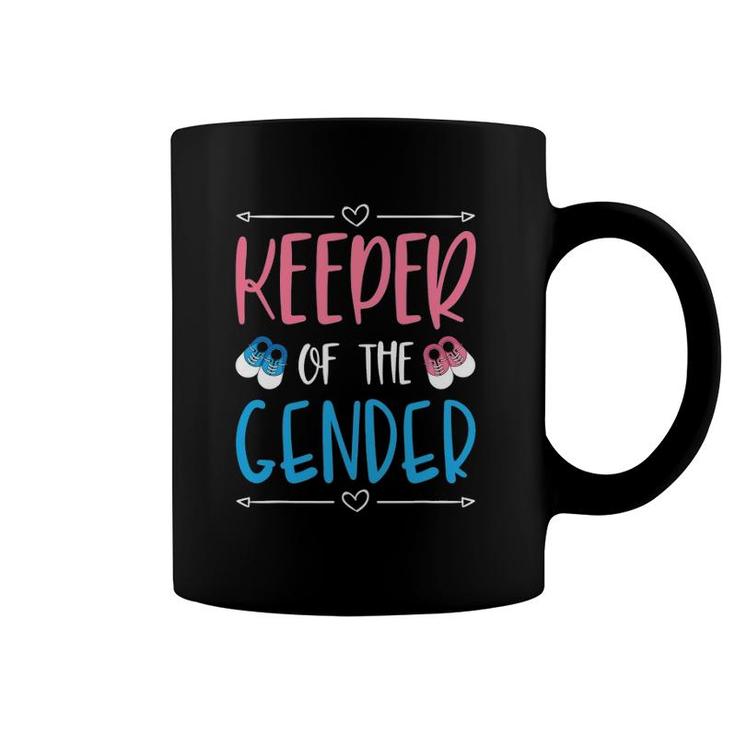 Keeper Of The Gender Announcement Baby Shoes Coffee Mug