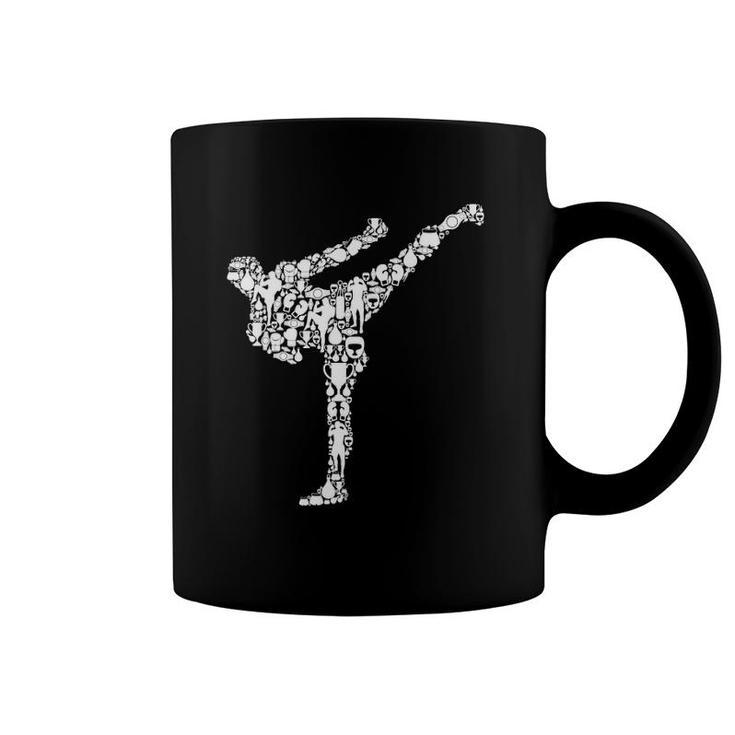 Kickboxing Kickboxer Karate Boys Kids Men Coffee Mug
