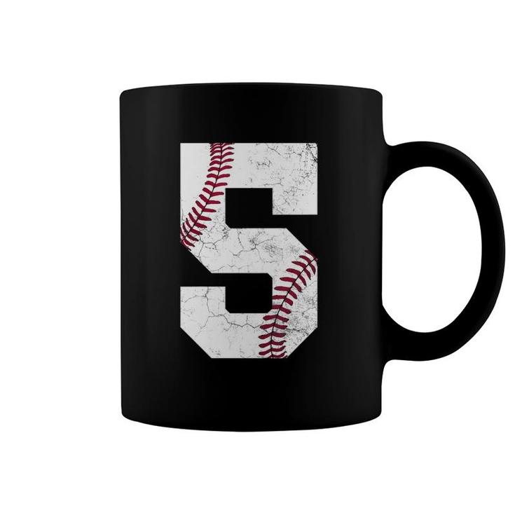 Kids 2017 5Th Birthday  Baseball Boys Kids Five 5 Fifth Gift Coffee Mug