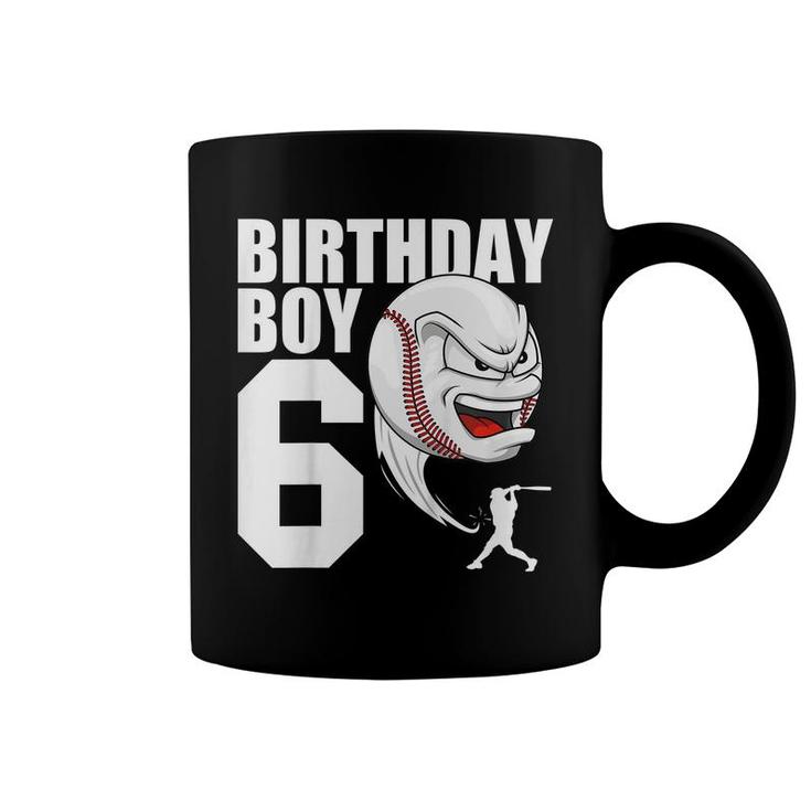 Kids 6 Year Old Baseball Birthday Party Theme 6Th Gift For Boy  Coffee Mug