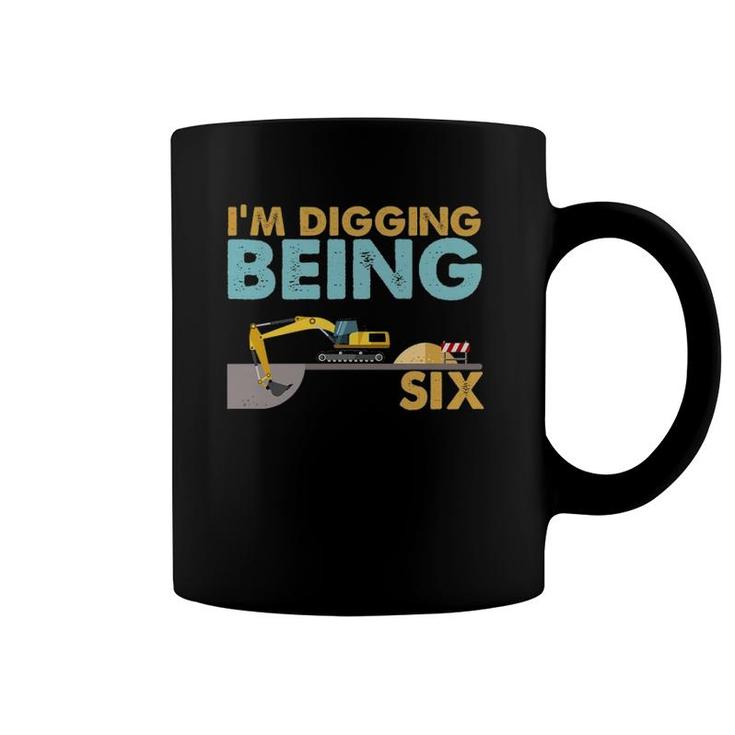 Kids 6Th Birthday I'm Digging Being Six  Coffee Mug