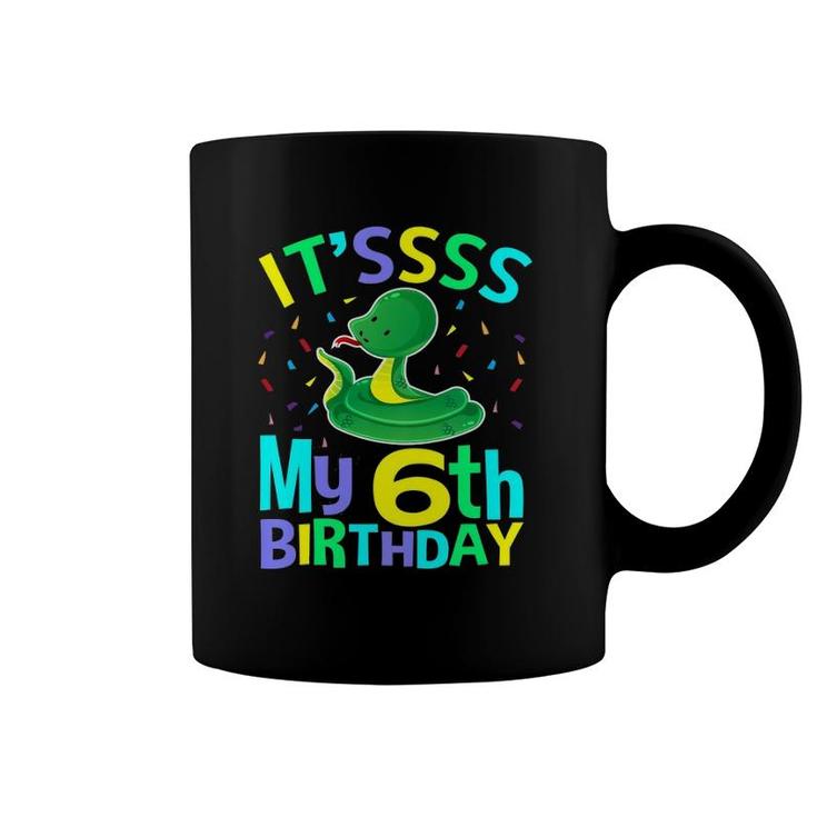 Kids 6Th Birthday Snake For 6 Years Old Boys Gifts I'm Six Coffee Mug