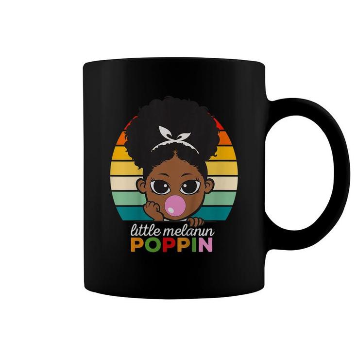 Kids Black History Melanin Poppin Juneteenth Hbcu Afro Girls   Coffee Mug