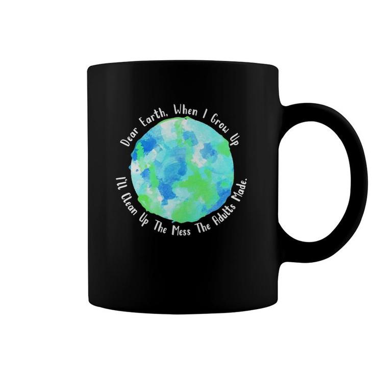 Kids Earth Message From Kid - Earth Day Coffee Mug
