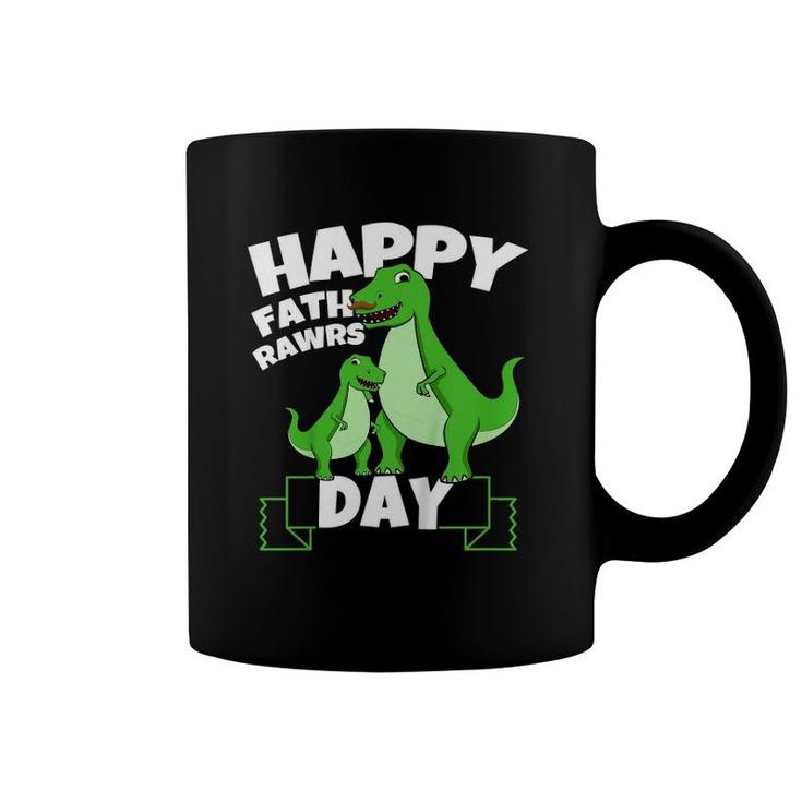 Kids Happy Father's Day Son Dinosaurusrex Dino Dad Toddler Boy Coffee Mug