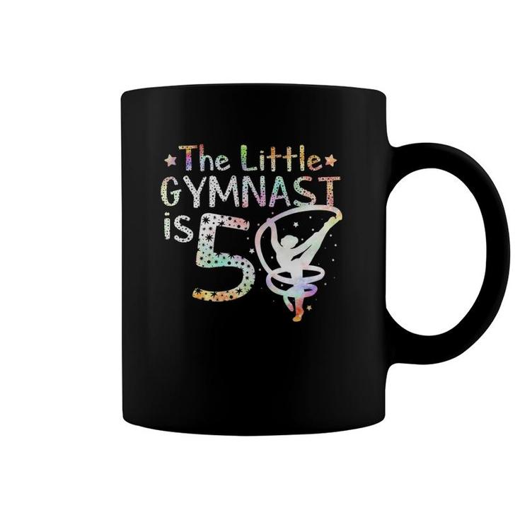 Kids Kids 5 Years Old Gymnast Birthday Tumbling Gymnastics 5Th Coffee Mug