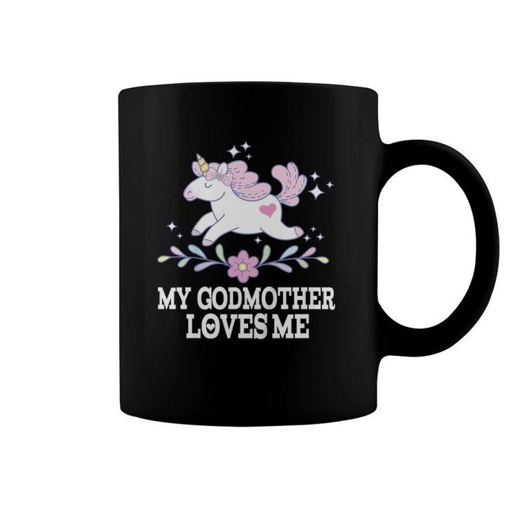 Kids My Godmother Loves Me Godchild Unicorn Coffee Mug