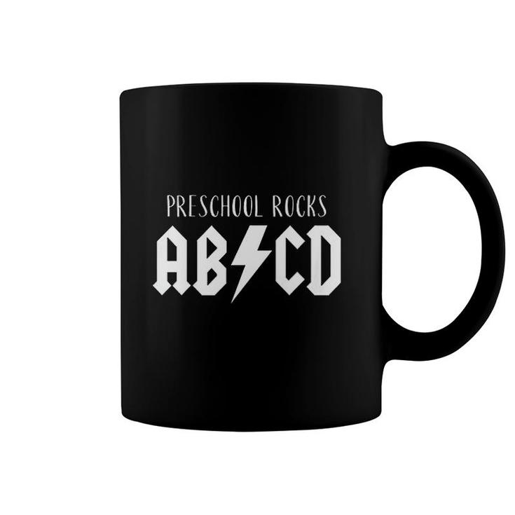 Kids Preschool Rocks Funny Gag PreK Gift ABCD Rock Coffee Mug